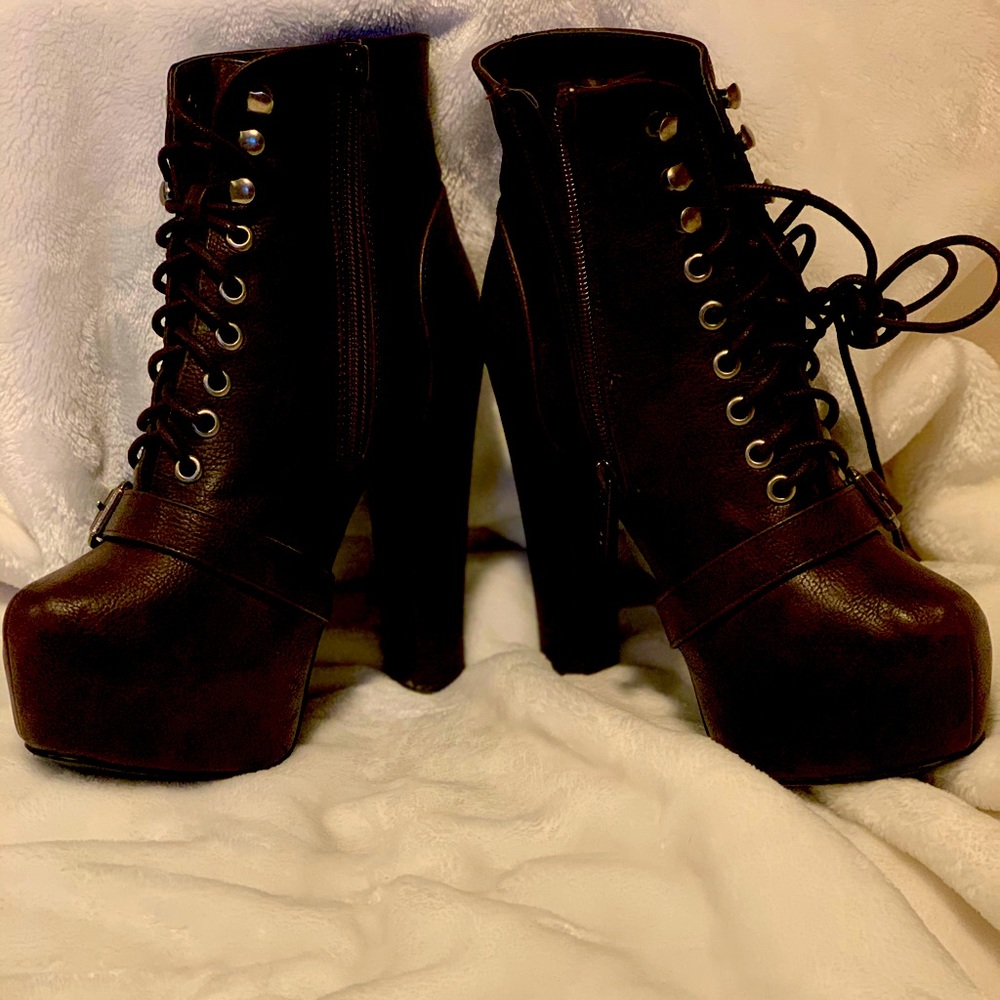 Combat Heeled Boot